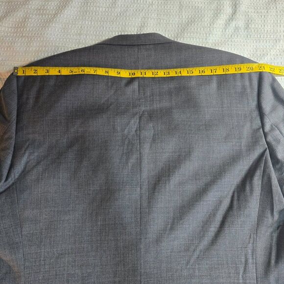 NWT Lauren Ralph Lauren Ultraflex 100% Wool Gray Sport Coat Blazer 46L - Picture 15 of 16